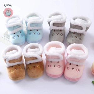 Cozy Soft Sole Baby Boots for Infants