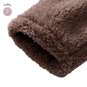 Winter Plush Baby Cartoon Hooded Romper