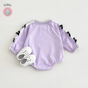 Spring Baby Girl Bow Romper