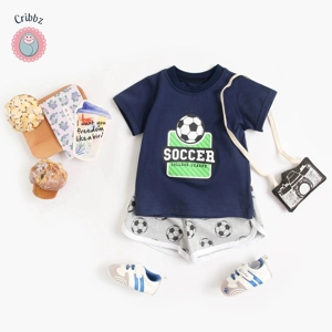 Sporty Baby Boys Casual Outfit Set