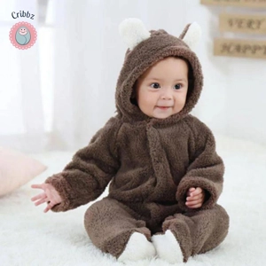 Winter Baby Fleece Romper Jumpsuit