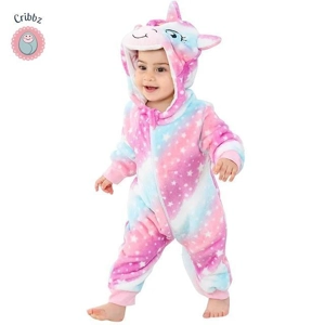 Hooded Flannel Baby Romper Jumpsuit