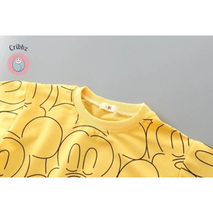 Disney Mickey Long Sleeve Pullover Sweatshirt