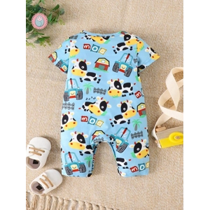 Summer Baby Boys Cow Print Romper