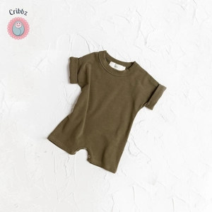Baby Boy Summer Ribbed Romper Jumpsuit
