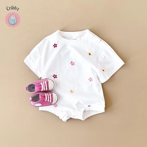 Summer Floral Baby Cotton Romper