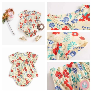 Cotton Baby Girls Summer Clothing Set