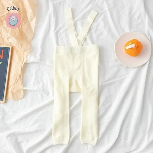 Infant High Waist Suspender Leggings