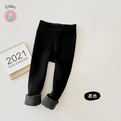Warm Fleece Kids Skinny Leggings title=