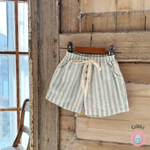 Kids Striped Cotton Summer Shorts
