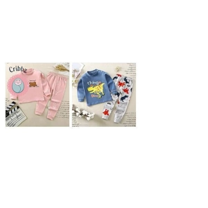 Trendy Cartoon Pajama Set for Kids