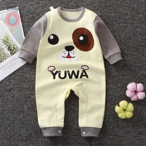 Toddler Long Sleeve Cartoon Bodysuit Set