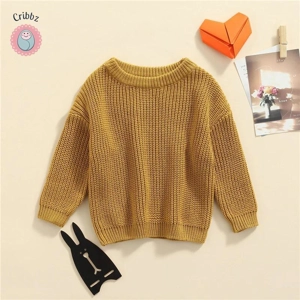 Knitted Long Sleeve Baby Sweater