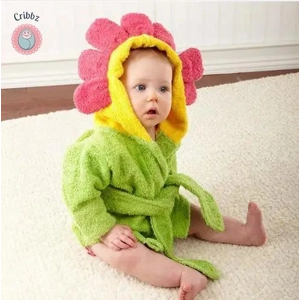 Cute Cotton Infant Bathrobe for Babies