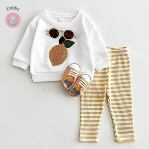 Cute Plush Fruit Pattern Baby Clothing Set