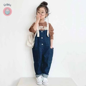 Casual Family Matching Denim Overalls