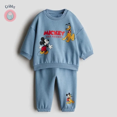 Mickey Mouse Boys Hoodie Tracksuit Set title=