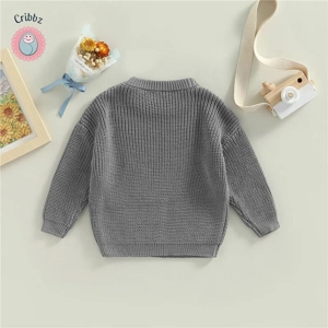 Knitted Long Sleeve Baby Sweater