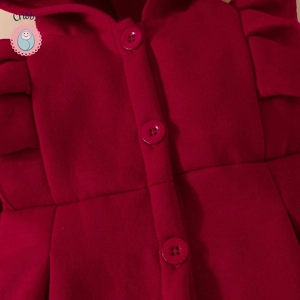 {Baby Girl Fleece Hooded Coat