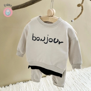 Baby Boy Casual Hoodie and Pant Set