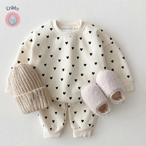 Full Heart Baby Hoodie Set