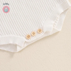 Newborn Christmas Knitted Sweater Romper