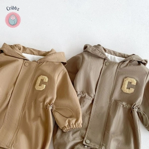 Autumn Infant Hooded Jumpsuit Jacket
