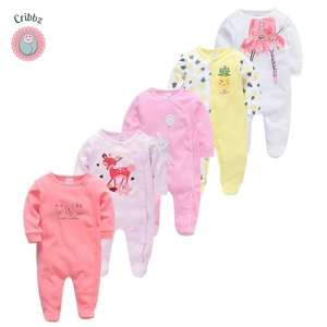 Soft Cotton Baby Sleepers and Rompers