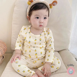 Baby Girl Lemon Pajama Set