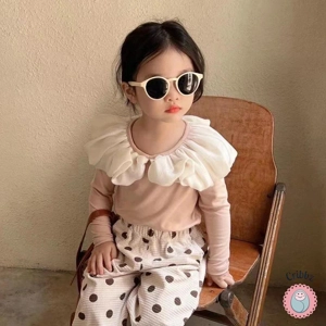 Autumn Girls Turn Down Collar Blouse