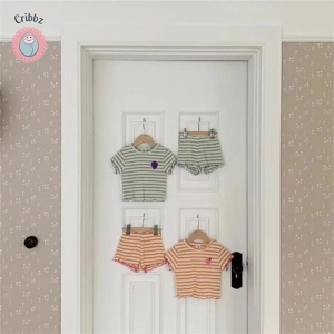 Summer Baby Girl Striped Clothing Set