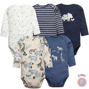 Soft Cotton Newborn Baby Bodysuit Set