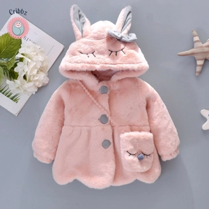 Cute Hooded Winter Coat for Baby Girls
