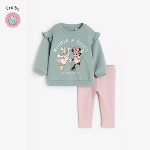 Childrens Cartoon Mickey Hoodie and Sweatpants Set