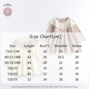 Knitted Autumn Dress for Girls 0-5Y