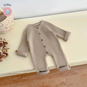 Cozy Knit Infant Jumpsuit Winter Romper