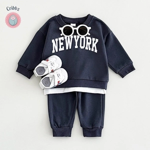 Infant Baby Printed Two-Piece Outfit Set