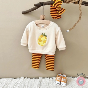 Autumn Baby Cotton Outfit Set