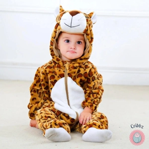 Cozy Winter Baby Hooded Romper Jumpsuit