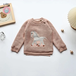 Cartoon Fleece Pullover Sweater for Kids
