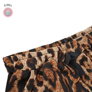 Leopard Print Beach Shorts for Family