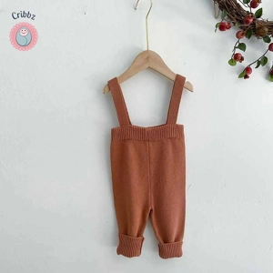 Knitted Baby Overall Sweater Pants 0-2Y