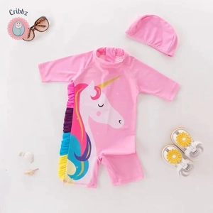 Infant Toddler Sunscreen Swimwear Set