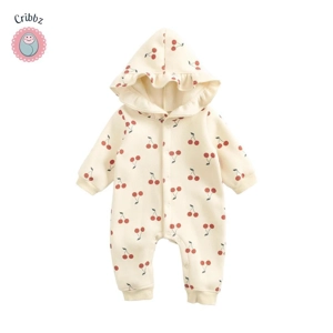 Winter Hooded Romper for Infants