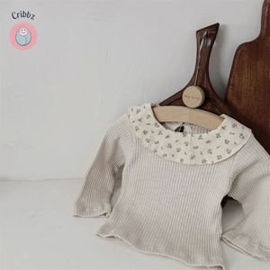 Cute Floral Baby Bottoming Shirt