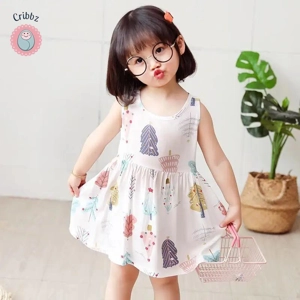 Cribbz Summer Princess A-Line Cotton Dress