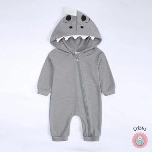 Newborn Bear Hoodie Jumpsuit Outfit
