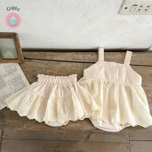Korean Style Summer Baby Girl Bodysuit