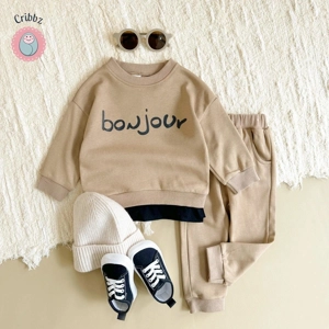 Baby Boy Casual Hoodie and Pant Set