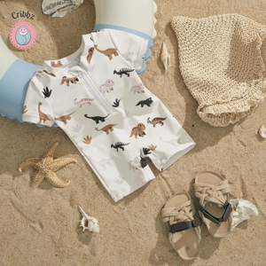Baby Dinosaur Coconut Tree Swimsuit